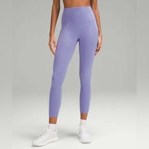 lululemon wunder under train high rise leggings with pockets 25” dark lavender